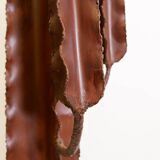 Cactus sculpture in patinated metal with rust effect H:172cm
