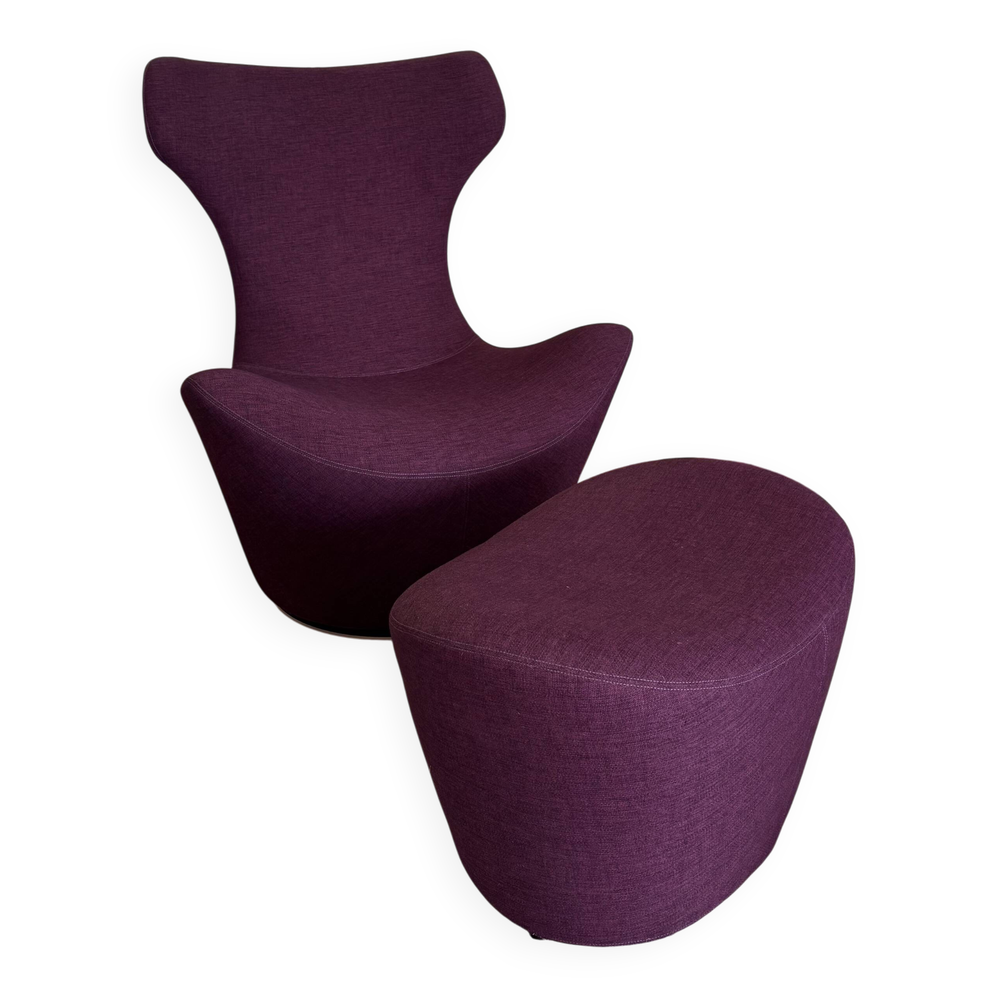 Fauteuil Grande Papilio et pouf B&B Italia