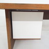 Large wenge desk, attributed to 't Spectrum, The Netherlands 1950's