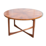 Rosewood round coffee table