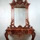 Console with its mirror Louis XV 1900-1930