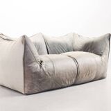 Mario Bellini 2-Seat Le Bambole Sofa for C&B Italia in Leather & Fabric 70s
