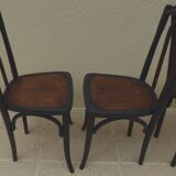 4 old Luterma bistro chairs with patterned seats – Completely refurbished