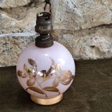 Pied de lampe ancien globe art déco