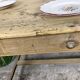 Table de ferme bois brut