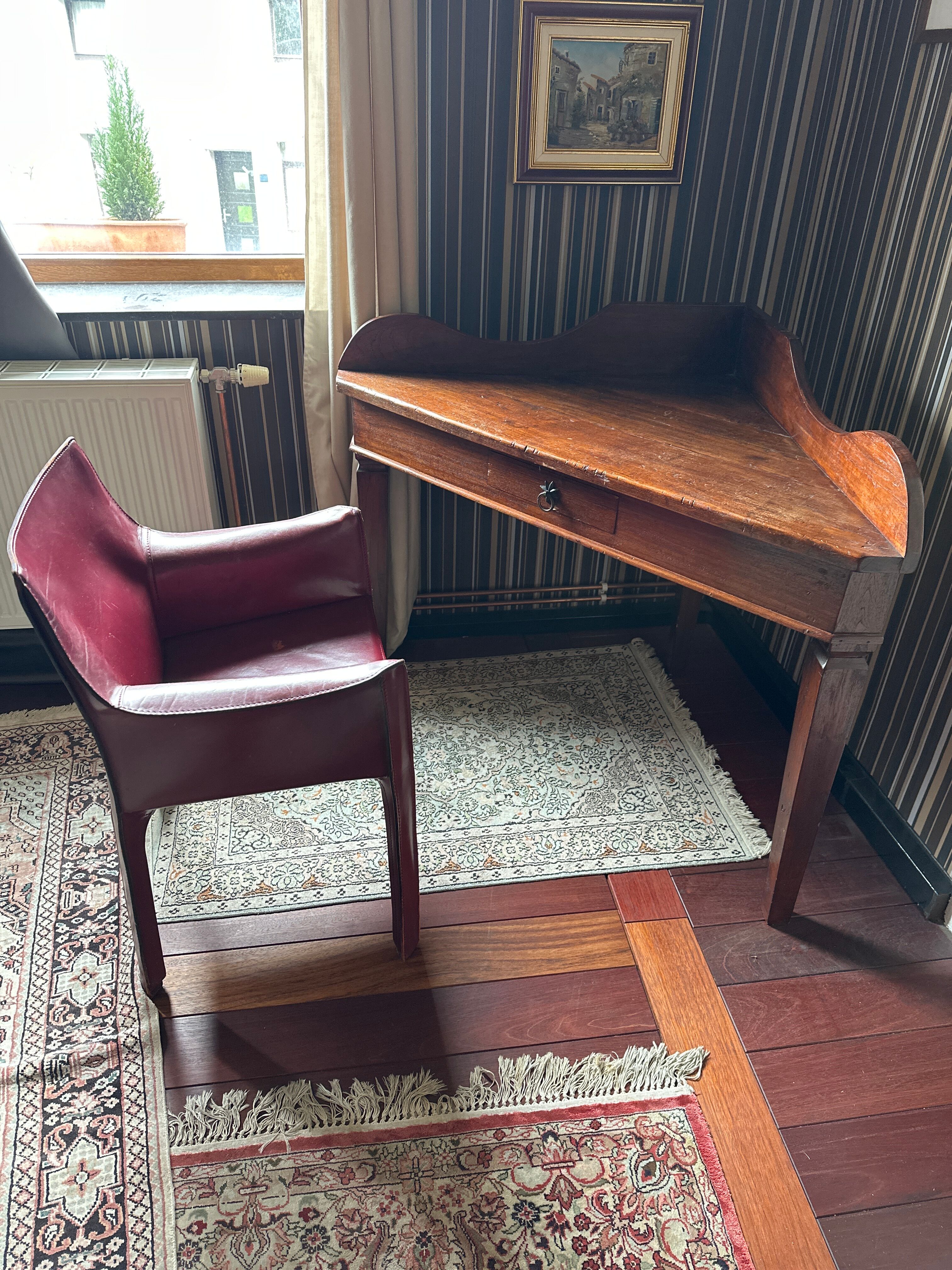 Antique solid wood corner desk - console/table