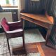 Antique solid wood corner desk - console/table