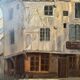 Table HSP "Rue Gambay Vieux Troyes" trade in 1910 HSP signed + frame