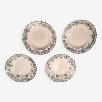 Four Saint Amand plates