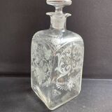 19th century engraved carafe