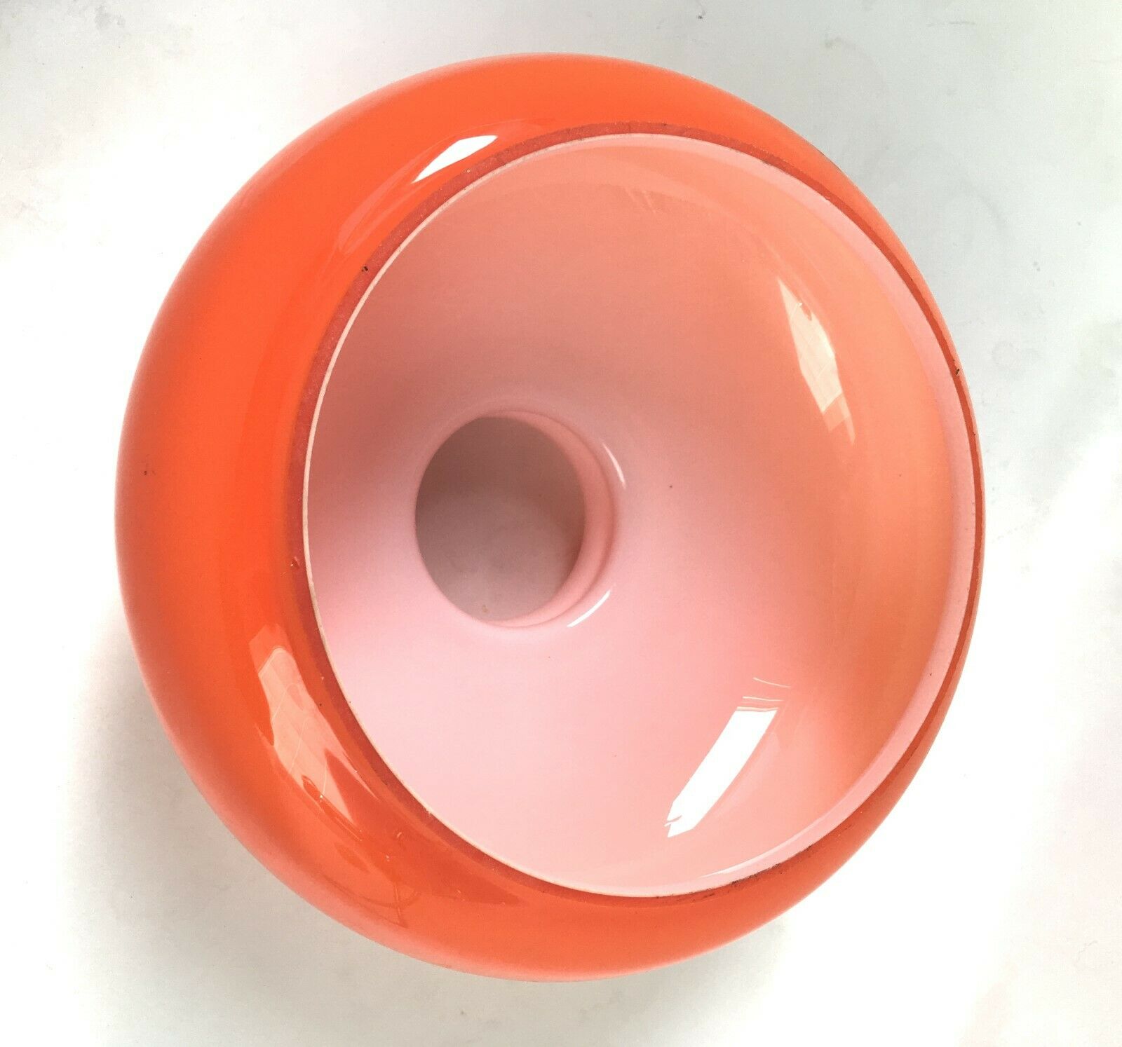 Vintage orange glass day blinds