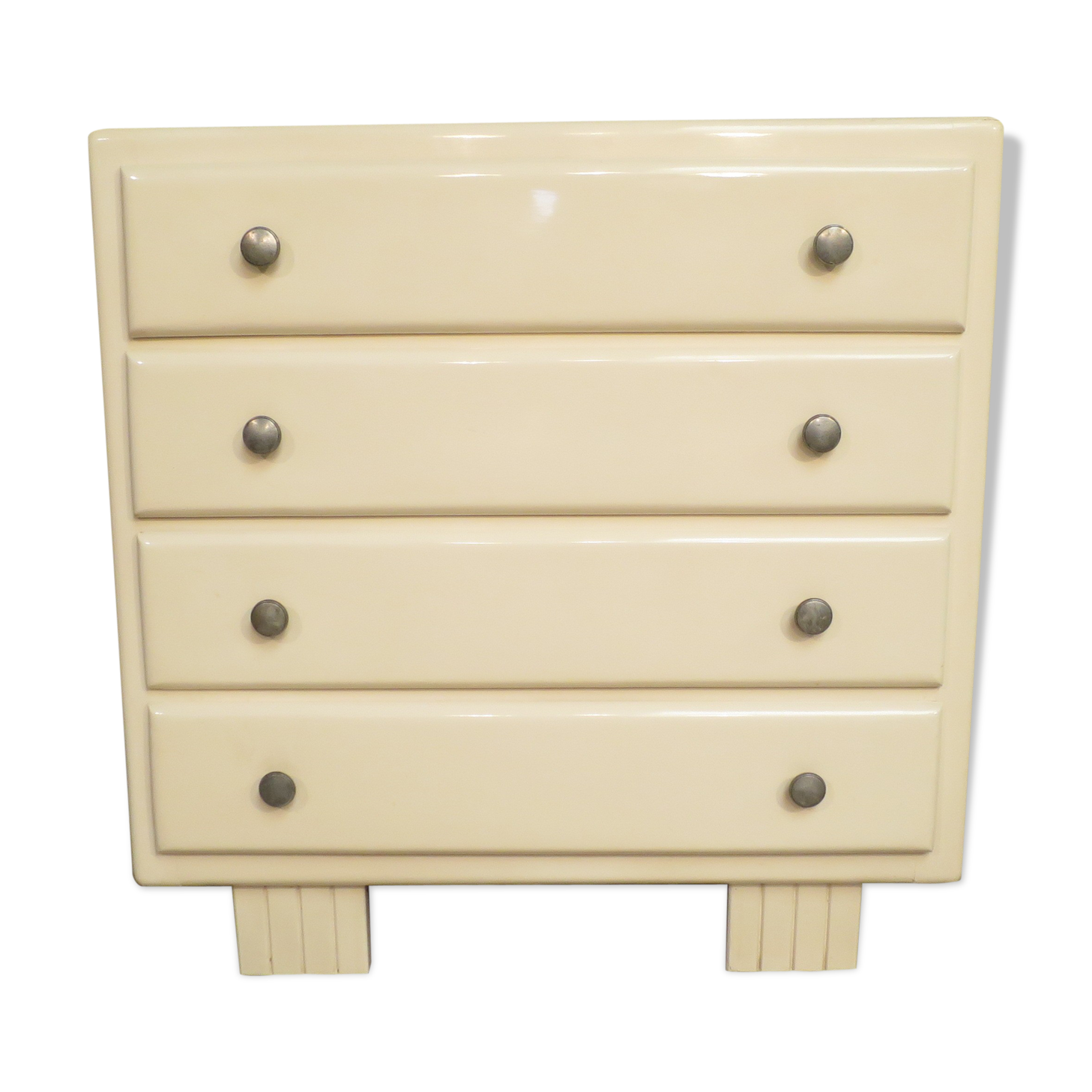 Commode art déco blanche