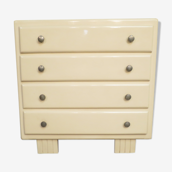 White art deco dresser