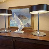 Pair of Vintage Italian Malibu Lamps 1980s