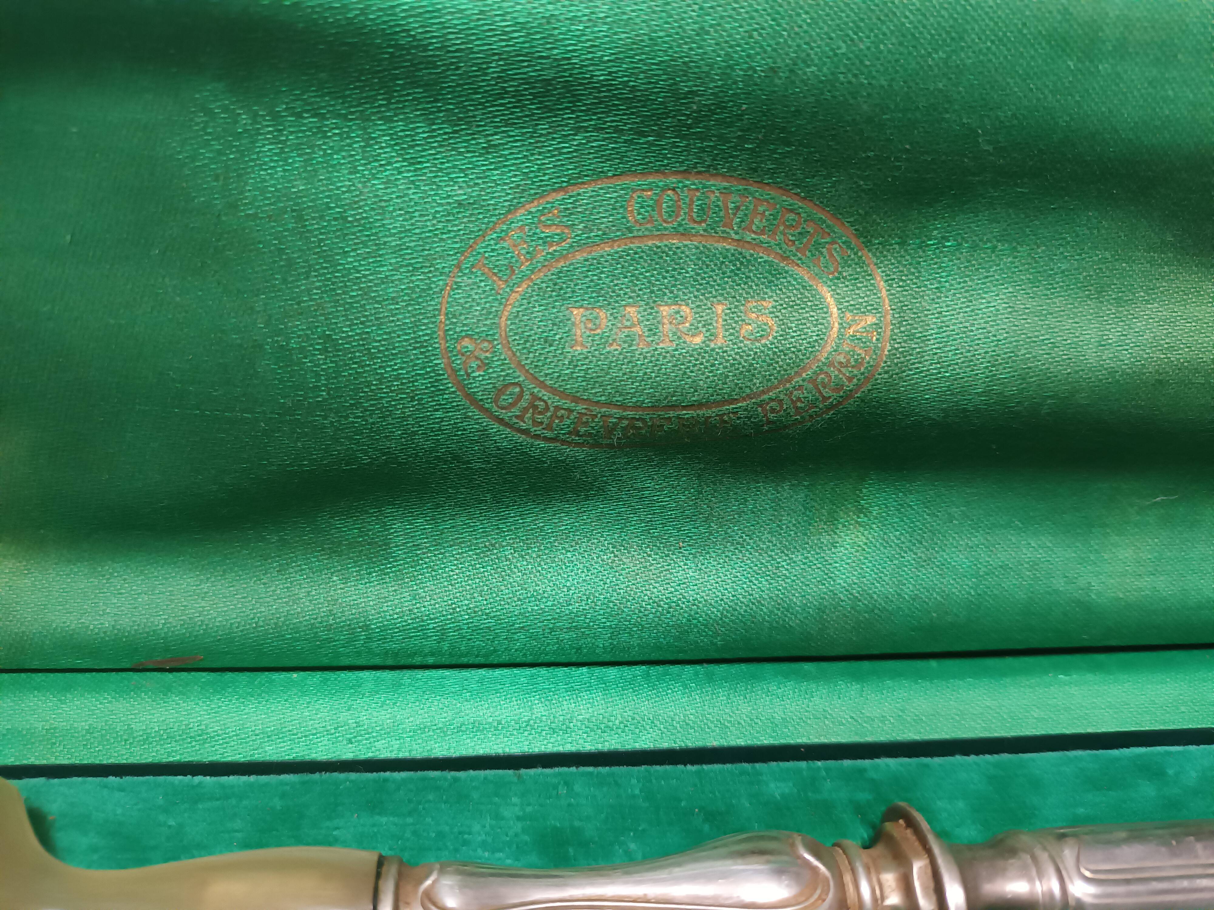 Silver metal cover and horn