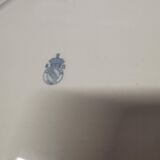 Plat de service Keller & Guérin décor fleur bleue