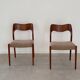 Paire de chaises Niels Otto Moller 71 scandinave