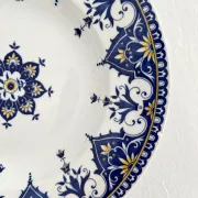 Shallow dish ironstone "Cluny" Sarreguemines