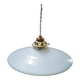 Old pendant lamp in white opaline Art Deco 1930 Ø 25 cm