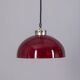 VINTAGE 1980S RED PLEXIGLASS PENDANT LAMP, ITALIAN DESIGN