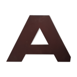 Letter sign brown A