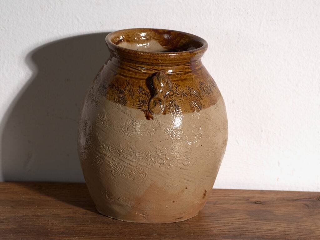 Ancient Chinese glazed stoneware vase – China, circa 1900