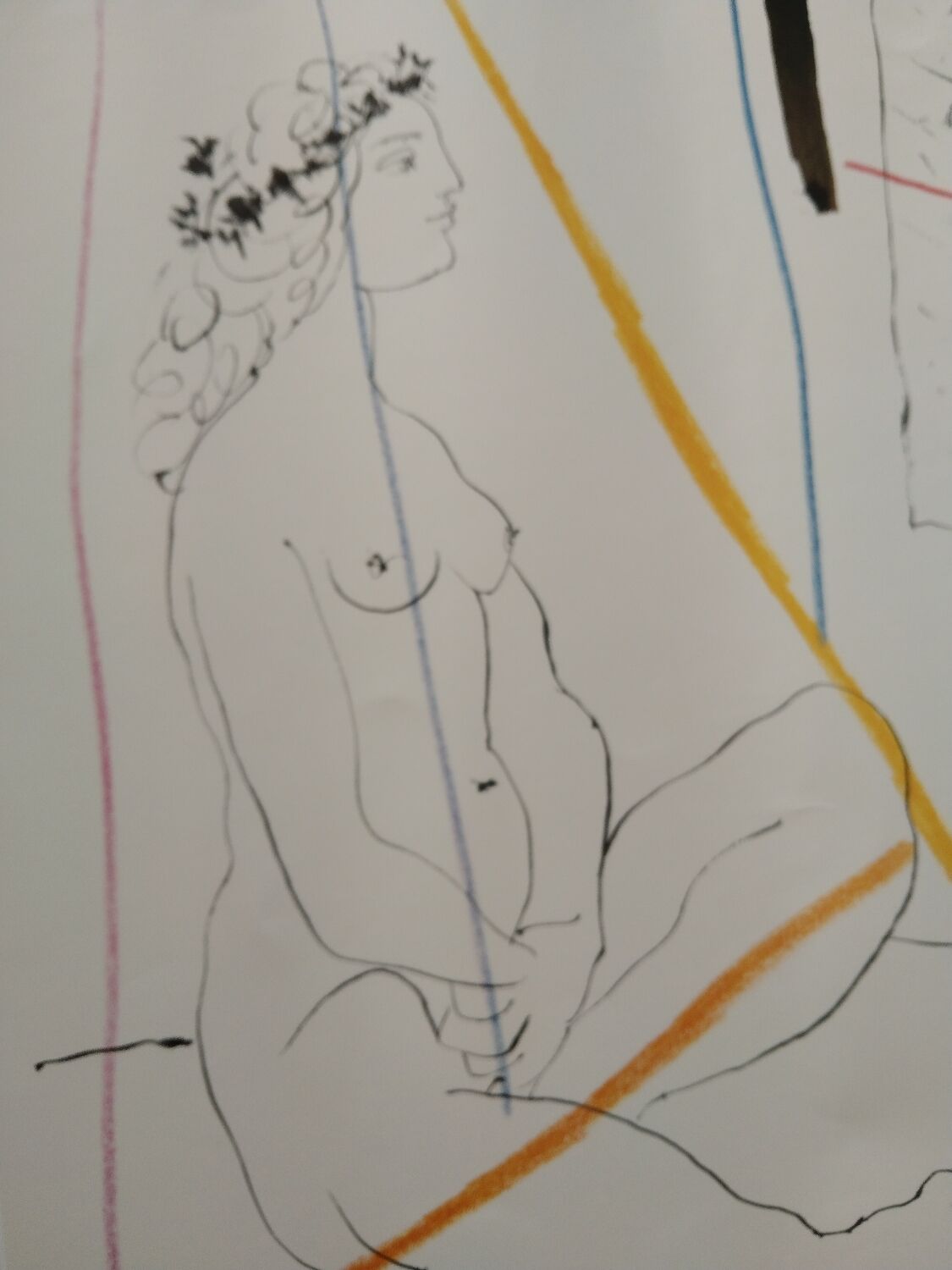 Pablo Picasso poster "a man standing a woman sitting"