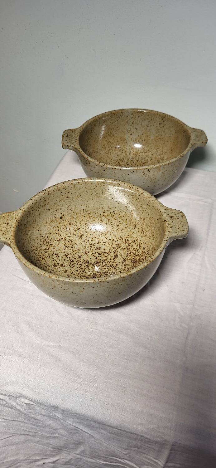 Set of 2 stoneware bowls
