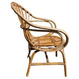 3 rattan armchairs from the 60'S