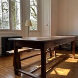 Solid oak farm table for 6 - 8 people