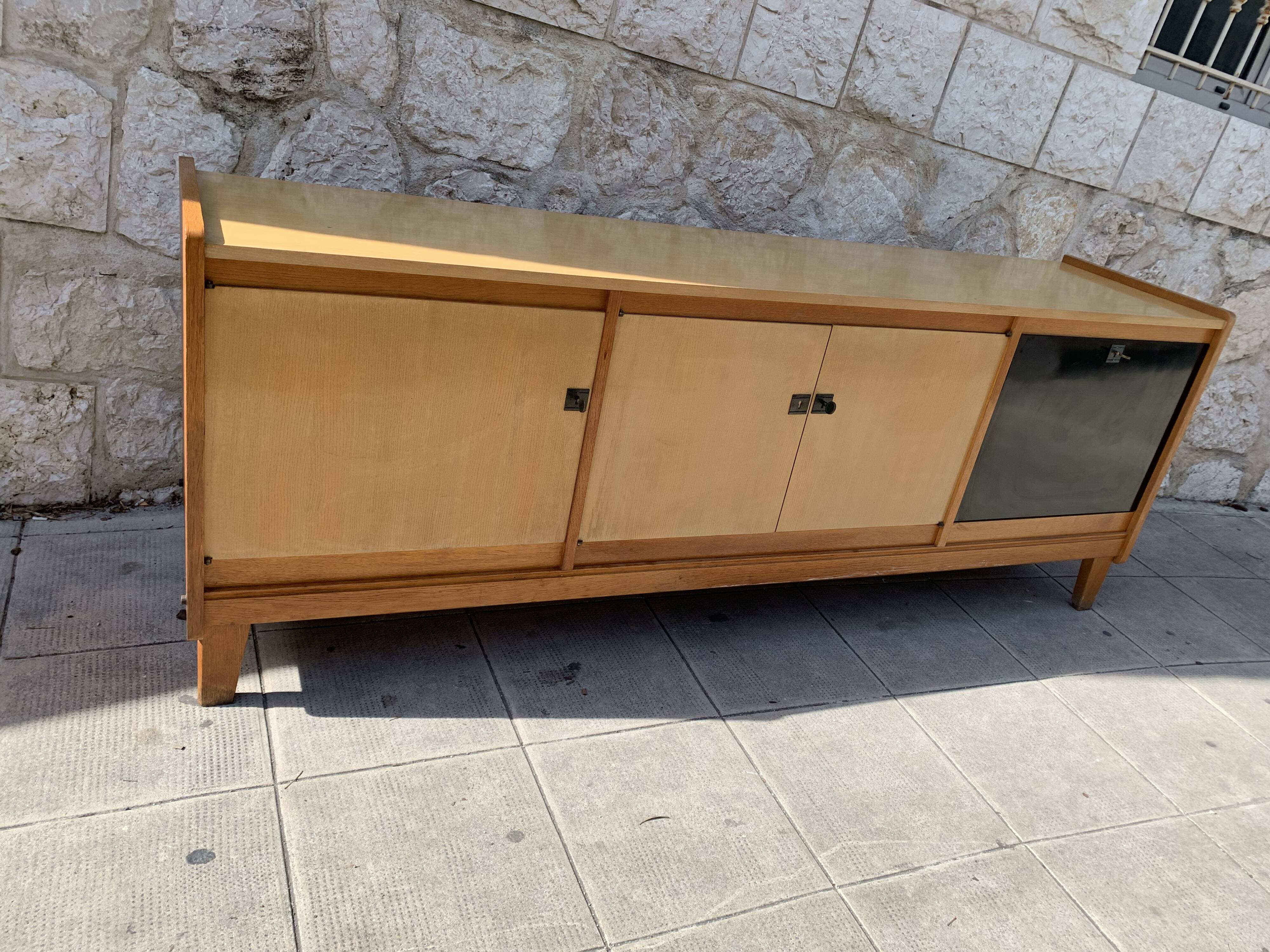 Vintage ash sideboard from the 1950s
