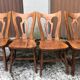 Vintage Brutalist Alsatian Bistro Chairs