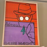 Old poster Lithograph Gallery Maeght Adami