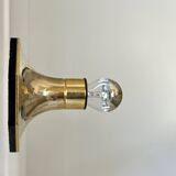 Pair of vintage brass sconces by Motoko Ishii for Staff Leucthen, 1970s