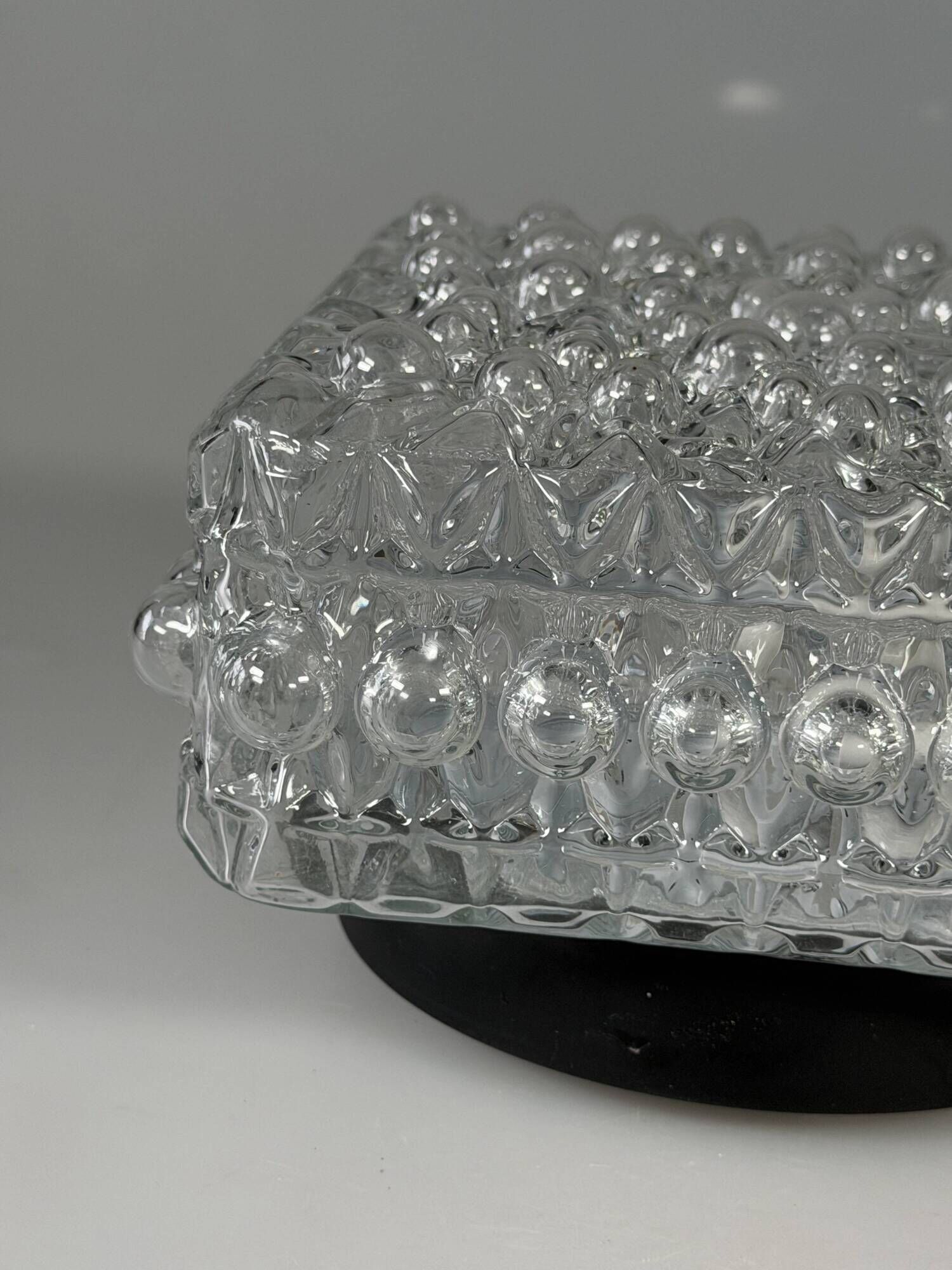1960s 1970s Ceiling or Wall Lamp Bubble Glass Germany Space Age Design