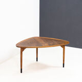 Table basse vintage en noyer