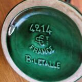 Large St Clément vase B Letalle 32cm Art Deco 1940s - 1950s