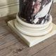 Column in purple and white breccia marble from Carrara, 19th century