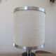 Lamp in black resin and chrome metal 70s