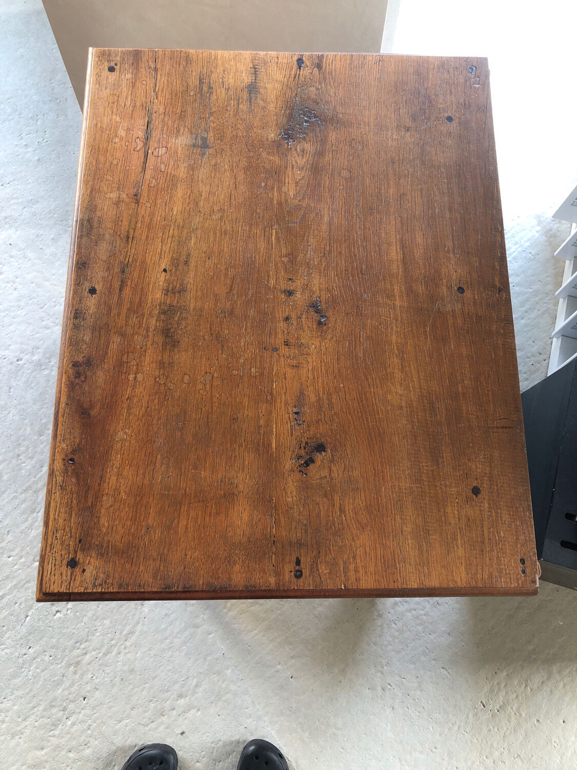 Small oak telephone cabinet