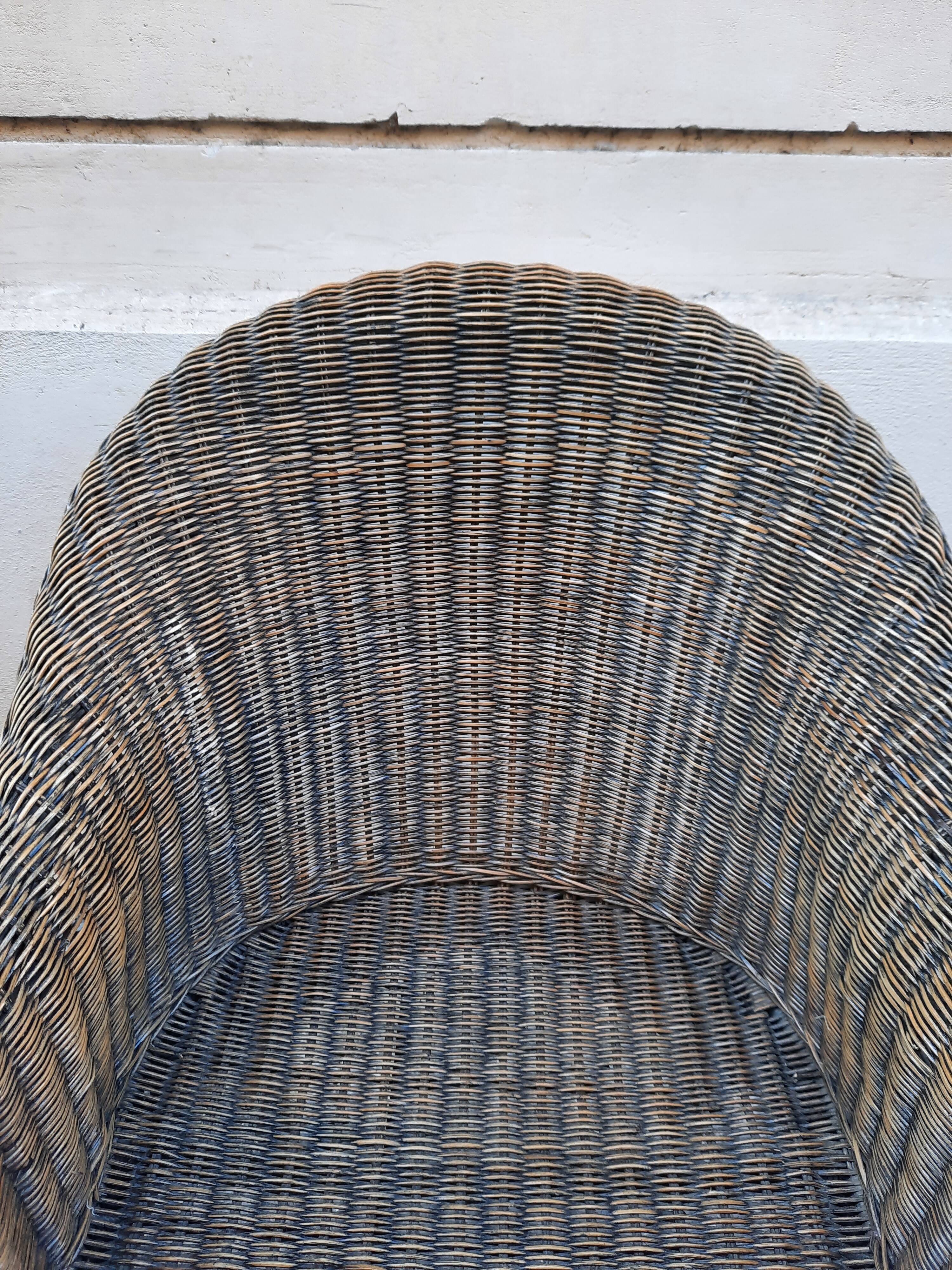 Rattan armchair