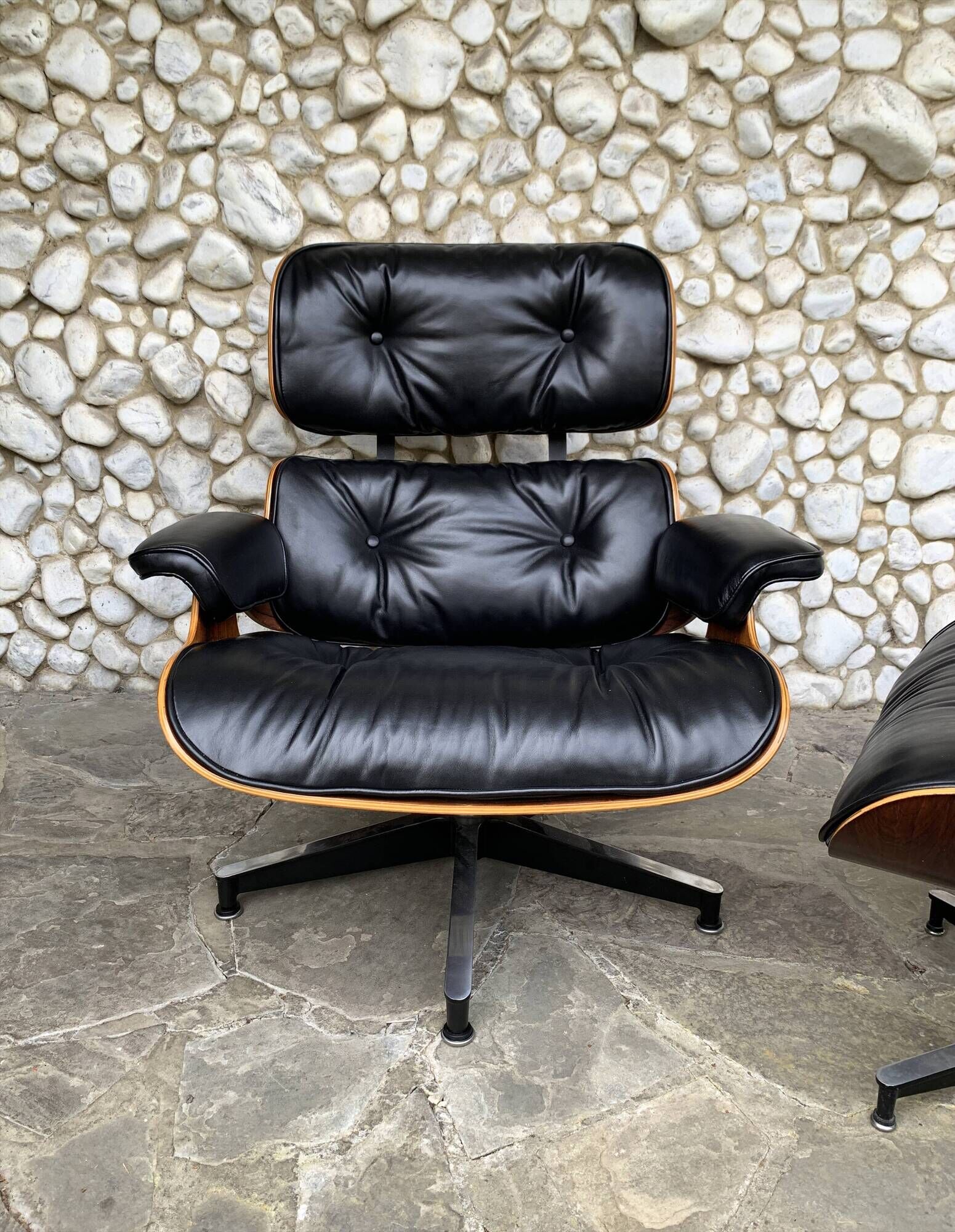 Fauteuil Lounge Herman Miller Charles & Ray Eames 1976 Palissandre Nv Cuir
