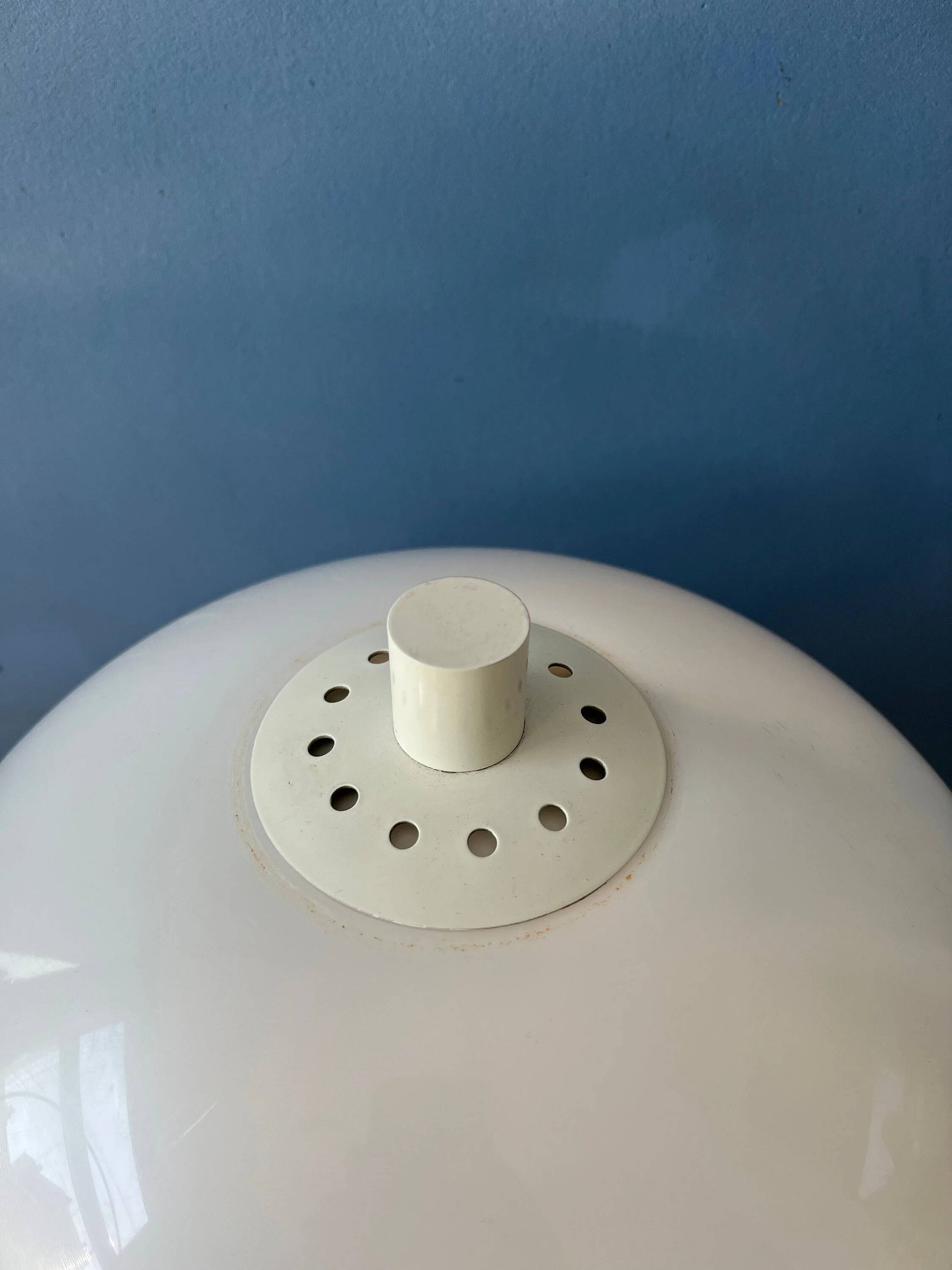 Dijkstra table lamp - vintage mushroom desk lamp - white Space Age light