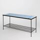 Mid-century mosaic coffee table with metal frame, France