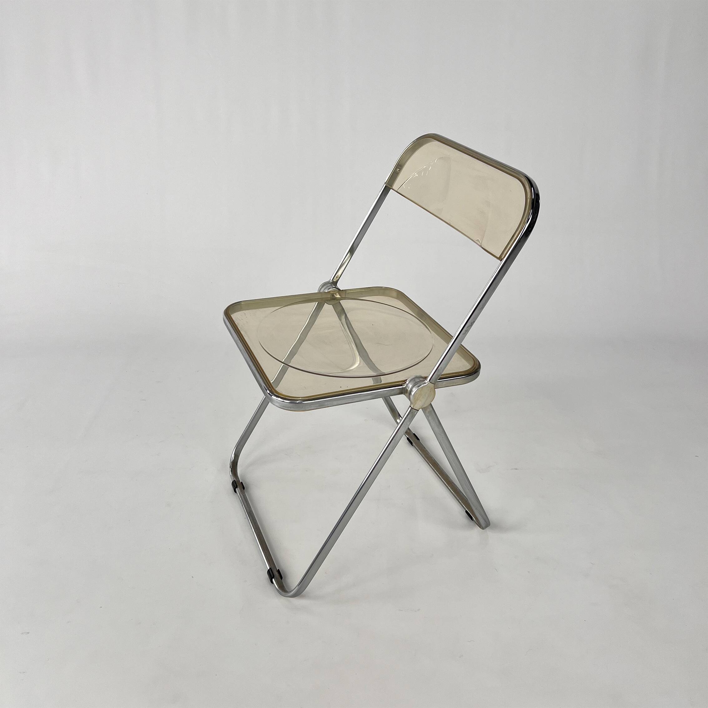 Vintage folding chair Plia by Giancarlo Piretti for Castelli, 1970