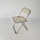 Vintage folding chair Plia by Giancarlo Piretti for Castelli, 1970