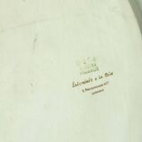 Plat l.bernardaud en porcelaine de limoges enluminés a la main