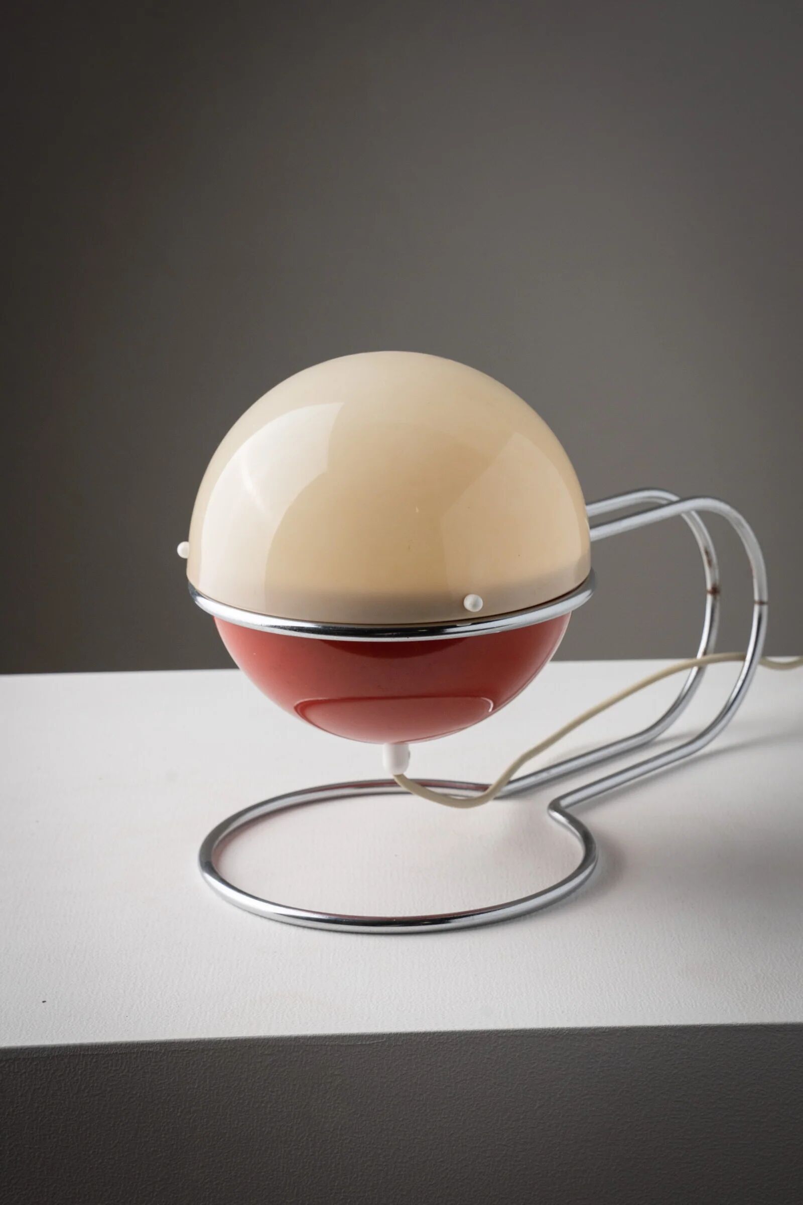 Lampe de table Space Age rouge Formland par Sidse Werner et Leif Alring pour Fog & Mørup, Danemark, années 1970