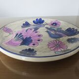 Ceramic decoration dish "peacock" Vega cuenca ecuador