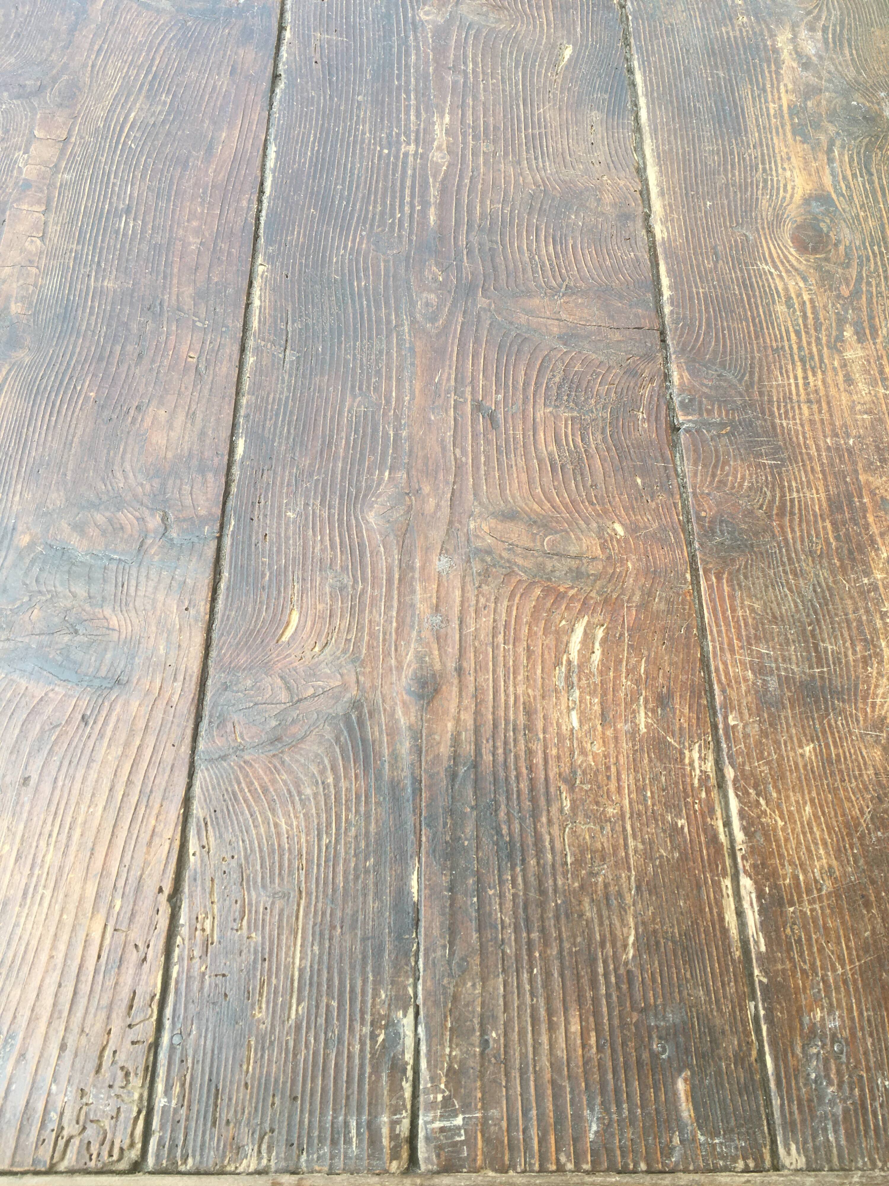 Farmhouse table in pine and beech